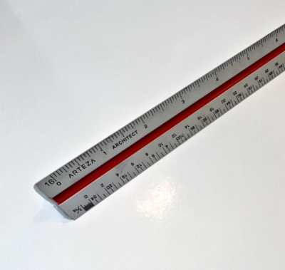 TRIANGULAR ARCHITECTS' SCALE RULER