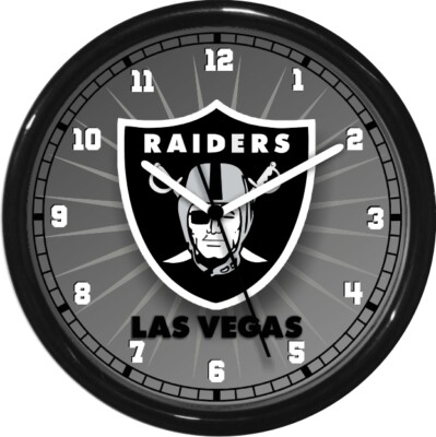 アクセサリー LA Raiders NFL PENNANT CLOCK 1988 1988 Los Angeles Raiders NFL Wall Clock LA Raiders Vintage