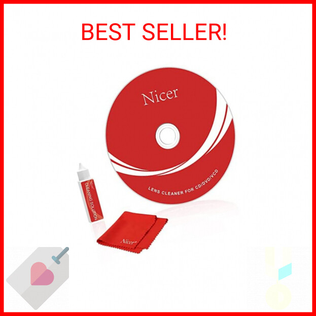 Cleaner Kit, Laser Lens Cleaning Disc With Double Brush