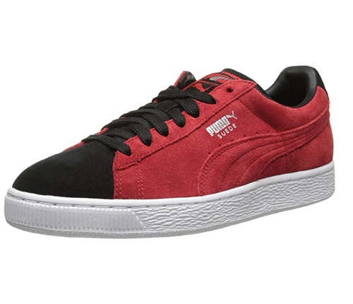 Мужские замшевые кроссовки PUMA Classic Plus, цвет High Risk Red/Black