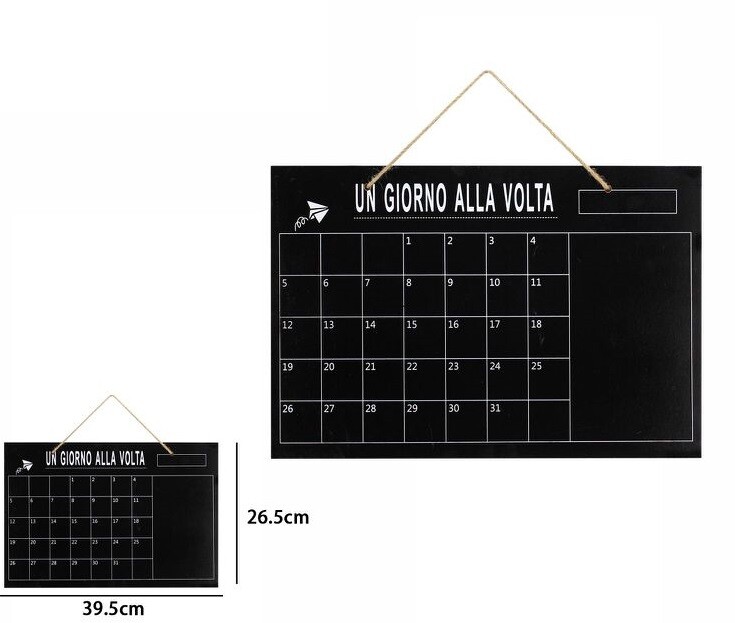 Tavola In Legno Lavagna Calendario Mese Da Appendere 26.5x39.5cm dfh