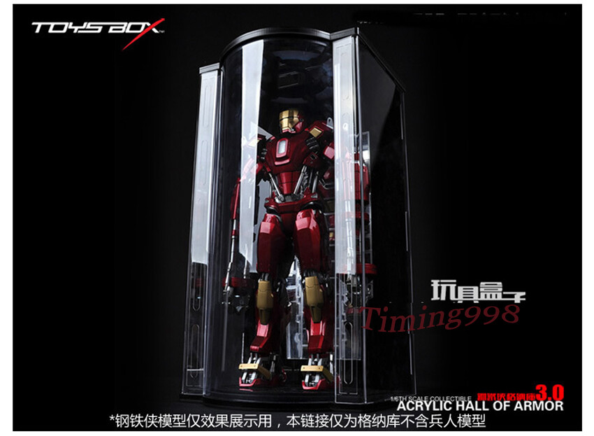 IRON MAN 3 HALL OF ARMOR フィギュア用ディスプレイ Hall of Armor 3.0 1/6 Scale Iron Man Display Cases Stands