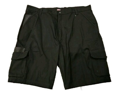 Mens Dickies Black Sz 42 Carpenter Shorts Flat Front Work Casual 10.5'' (29)