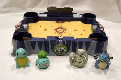 Pokemon Battle Stadium Electronic Game Toy Figures Squirtle Thinkchip  2000 RARE