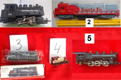 Pick LOCOMOTIVE Rivarossi 98, Mehano Santa Fe 8130, SP9725, SOO25, 7946 Minitrix