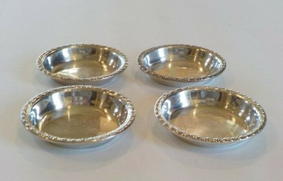 Set/4 Sterling Silver M. Fred Hirsch Co. Butter Pats, 100 grams