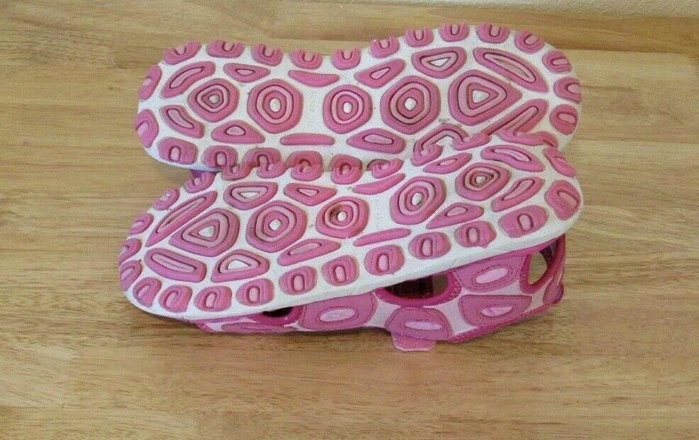 Girls Stride Rite Batagur Pink White Water Sandals Summer Shoes Open Toe Size 4M