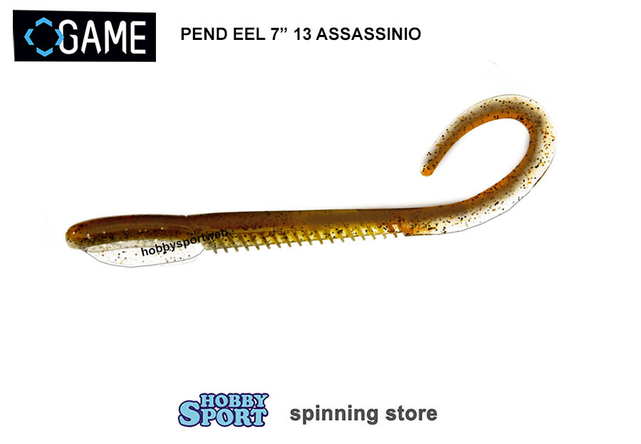 PEND EEL 7" GAME  BY PAOLO GERMANI 13 ASSASSINIO  SPINNING BLACK BASS SPIGOLA
