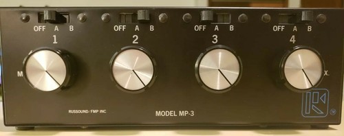 Russound MP-3 Speaker Selector Volume 2 Inputs 4 Outputs Control System GREAT
