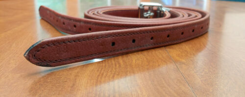 County, New, lined stirrup leathers, brown, MSRP $155  for saddle 60"