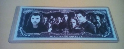 Twilight Million Dollar Bill Movie Note 1000000