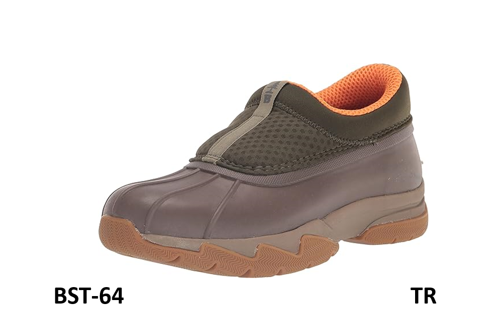 BASS OUTDOOR Women Field Duck Low Slip On Hiking Shoe,Rubber Sol DEEP LCHN GN,10