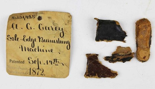 Antique 1872 Patent Model - Shoe Sole Burnishing Machine -A. C. Carey Mass.