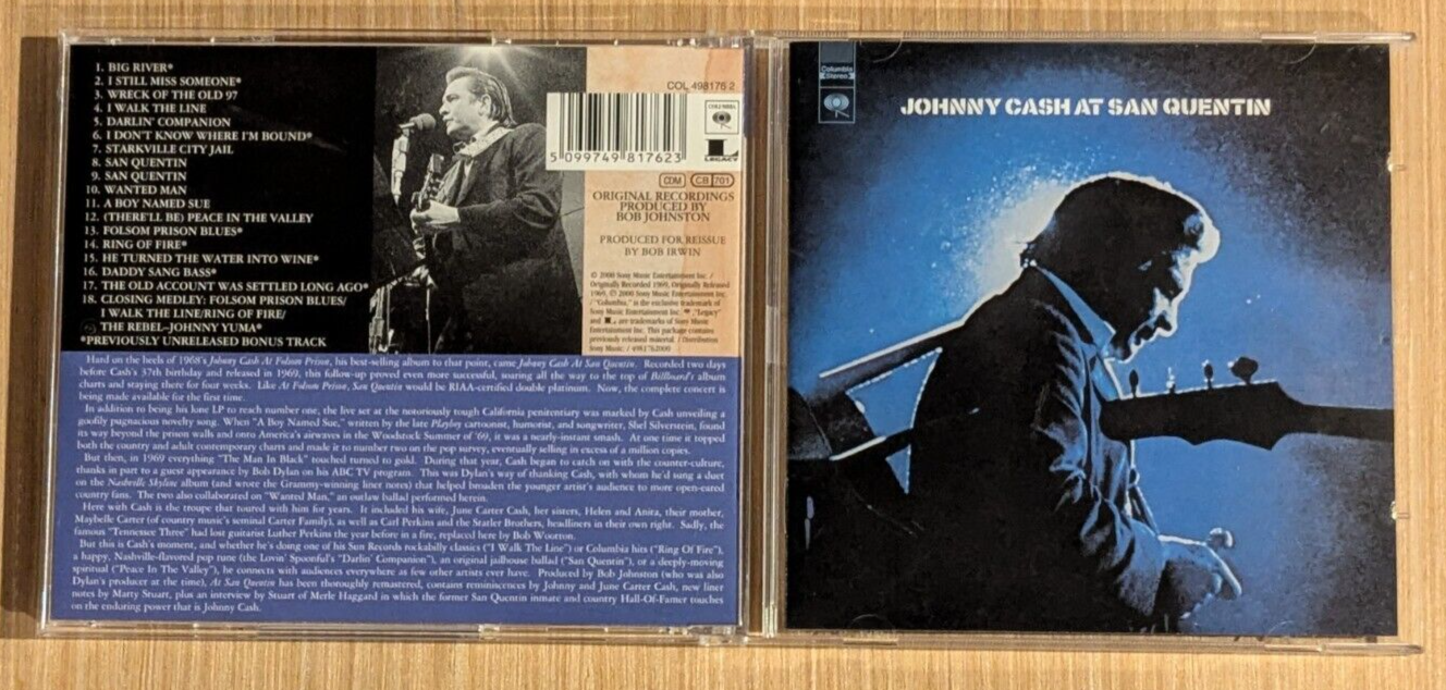 Johnny Cash At San Quentin CD 2000 5099749817623| eBay
