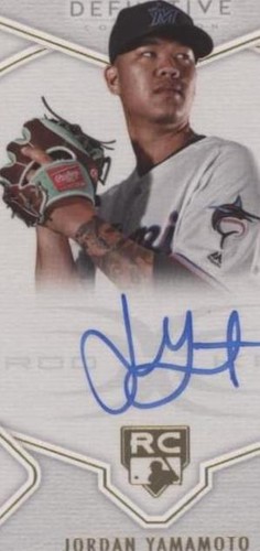 2020 Topps Definitive Collection - Jordan Yamamoto #DRA-JY
