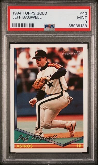 1994 Topps Gold #40 Jeff Bagwell PSA 9 Mint