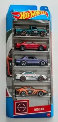 2023 Hot Wheels NISSAN 5 PACK FAIRLADY Z SILVIA SKYLINE GT-R JDM New, Unopened