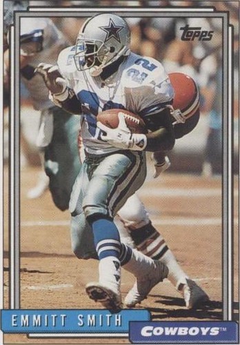 1992 Topps #180 Emmitt Smith FOOTBALL Dallas Cowboys | eBay