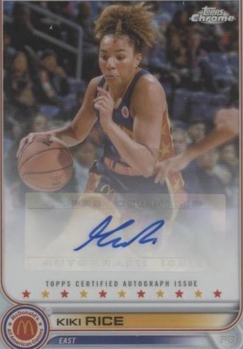 2022 Topps Chrome McDonald's All American - Kiki Rice #CA-KR