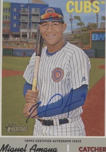 2019 Topps Heritage Minor League Edition - Miguel Amaya #ROA-MA