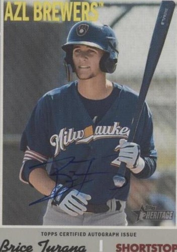 2019 Topps Heritage Minor League Edition - Brice Turang #ROA-BT