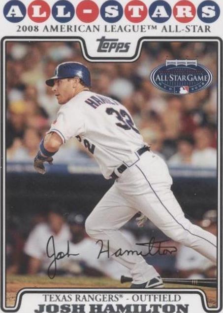 Josh Hamilton Baseball Texas Rangers Sports Trading Cards 