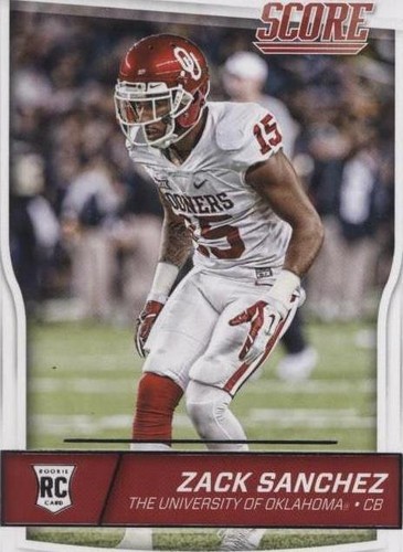 2016 Score Zack Sanchez #424