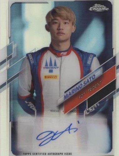 2021 Topps Chrome Formula 1 - Marino Sato #CA-MSA