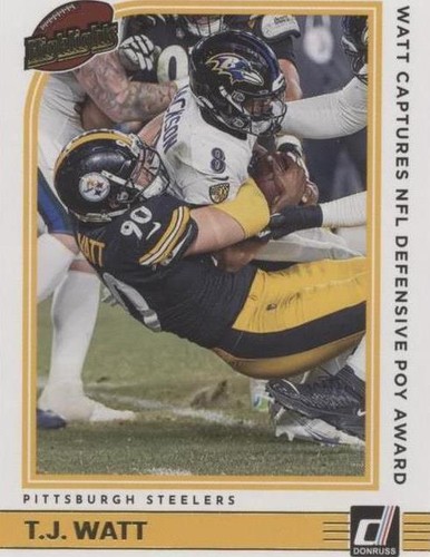 2022 Panini Donruss T.J. Watt #H-TW