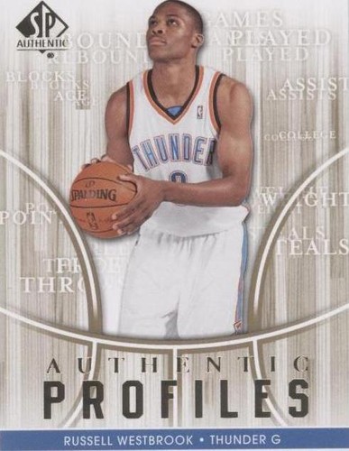 RUSSELL WESTBROOK 2008-09 UPPER DECK SP AUTHENTIC PROFILES