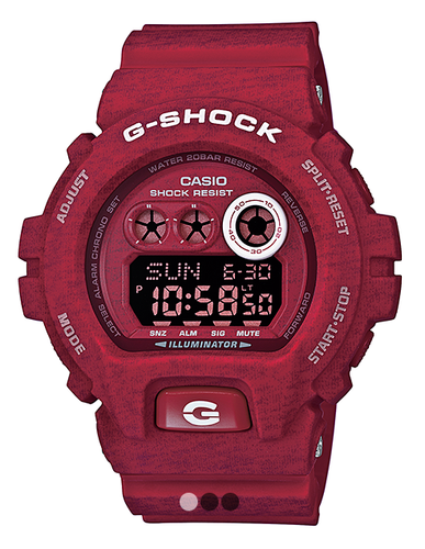 Casio G-Shock GD-X6900HT-4 Heathered Red Pattern Mens