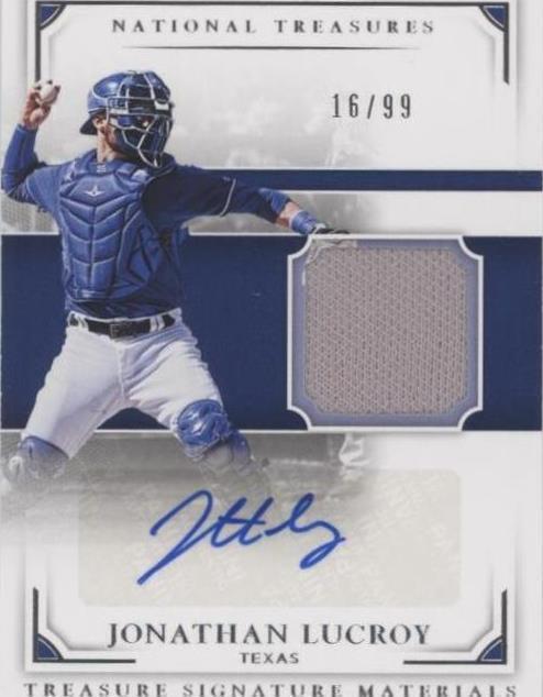 2017 Panini National Treasures - Jonathan Lucroy #TSM-JL