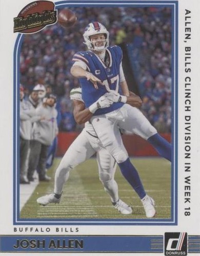 2022 Panini Donruss Josh Allen #H-JA