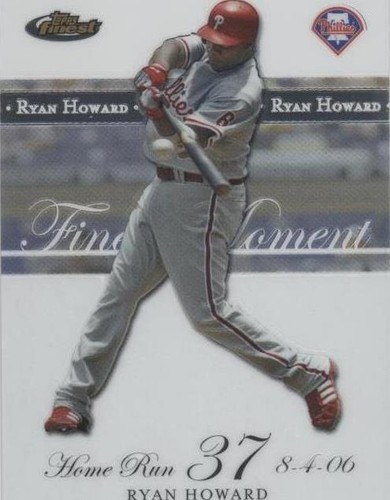 2007 Topps Finest - Ryan Howard #RH-HR 37