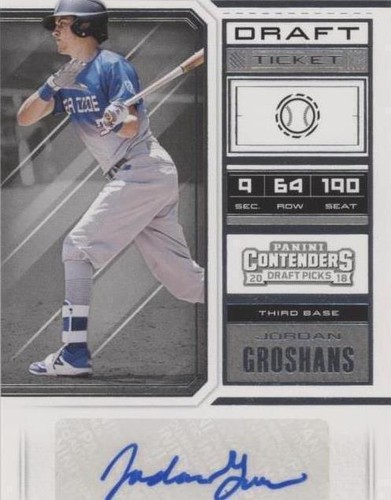 2018 Panini Contenders Draft Picks - Jordan Groshans #63