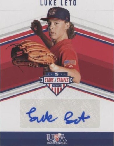 2018 Panini USA Baseball Stars & Stripes - Luke Leto #14NT-LL