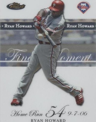 2007 Topps Finest - Ryan Howard #RH-HR 54