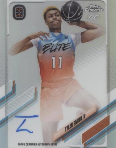 TOPPS CHROME OVERTIME TYLER SMITH AUTO RC GOLD CARD 15/50