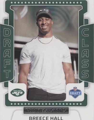 NFL Breece Hall auto 1of1 おまけ付き 2022 Panini Chronicles Prizm Black Breece Hall SILVER Rookie