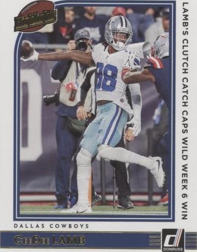 2022 Panini Donruss CeeDee Lamb #H-CL