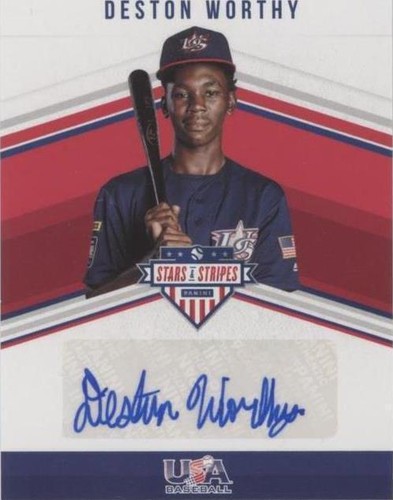 2018 Panini USA Baseball Stars & Stripes - Deston Worthy #14NT-DW