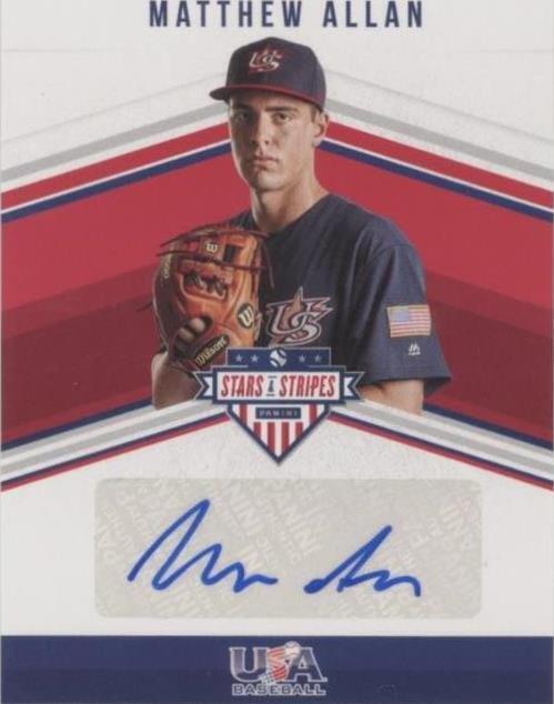 2018 Panini USA Baseball Stars & Stripes - Matthew Allan #SS-MA