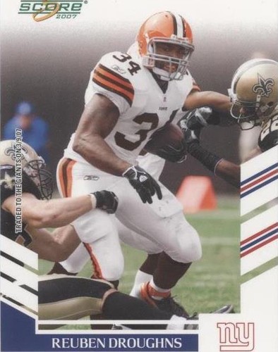 2007 Score Reuben Droughns #196