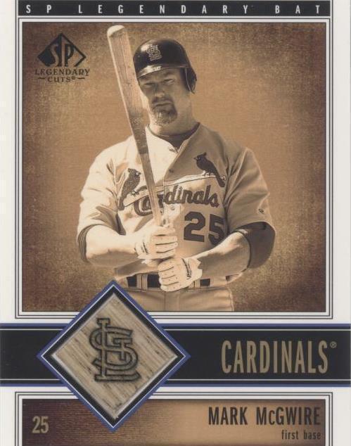 2002 SP Legendary Cuts - Mark McGwire #B-MMC