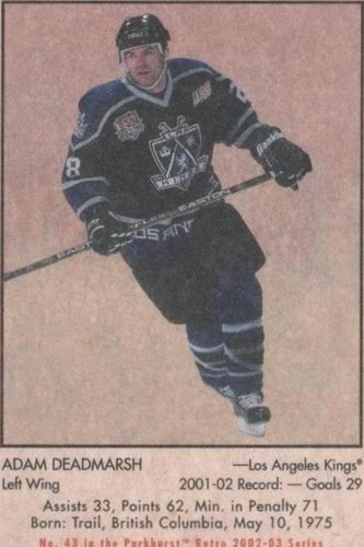 2002-03 In the Game Parkhurst Retro - Adam Deadmarsh #43