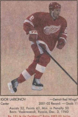 2002-03 In the Game Parkhurst Retro - Igor Larionov #121