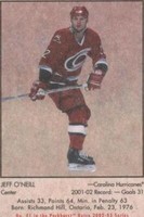2002-03 In the Game Parkhurst Retro - Jeff O'Neill #41