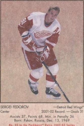 2002-03 In the Game Parkhurst Retro - Sergei Fedorov #44