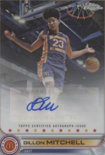 2022 Topps Chrome McDonald's All American - Dillon Mitchell #CA-DM