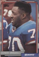 1992 Topps Leonard Marshall #488